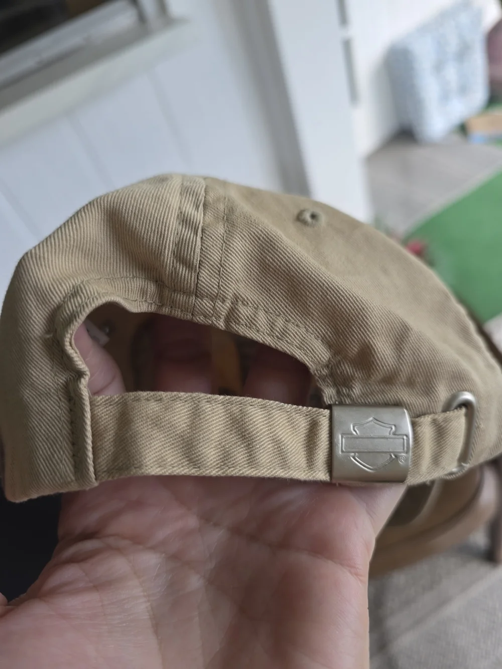 Vintage Y2K Harley-Davidson Embroidered Studded Baseball Cap Cream Biker 2006 - Picture 9 of 16